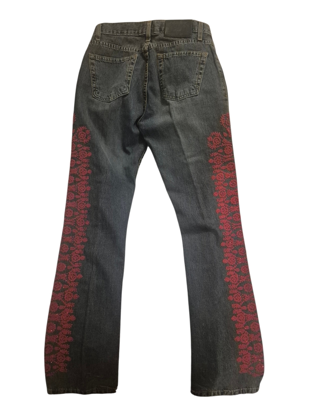 RARE Vintage 1980s GUESS by Marciano Festival BEADED Jeans - Picture 4 of 6